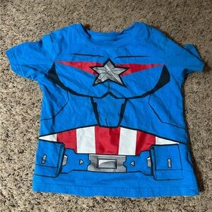 Kids Blue Superhero Costume T-Shirt